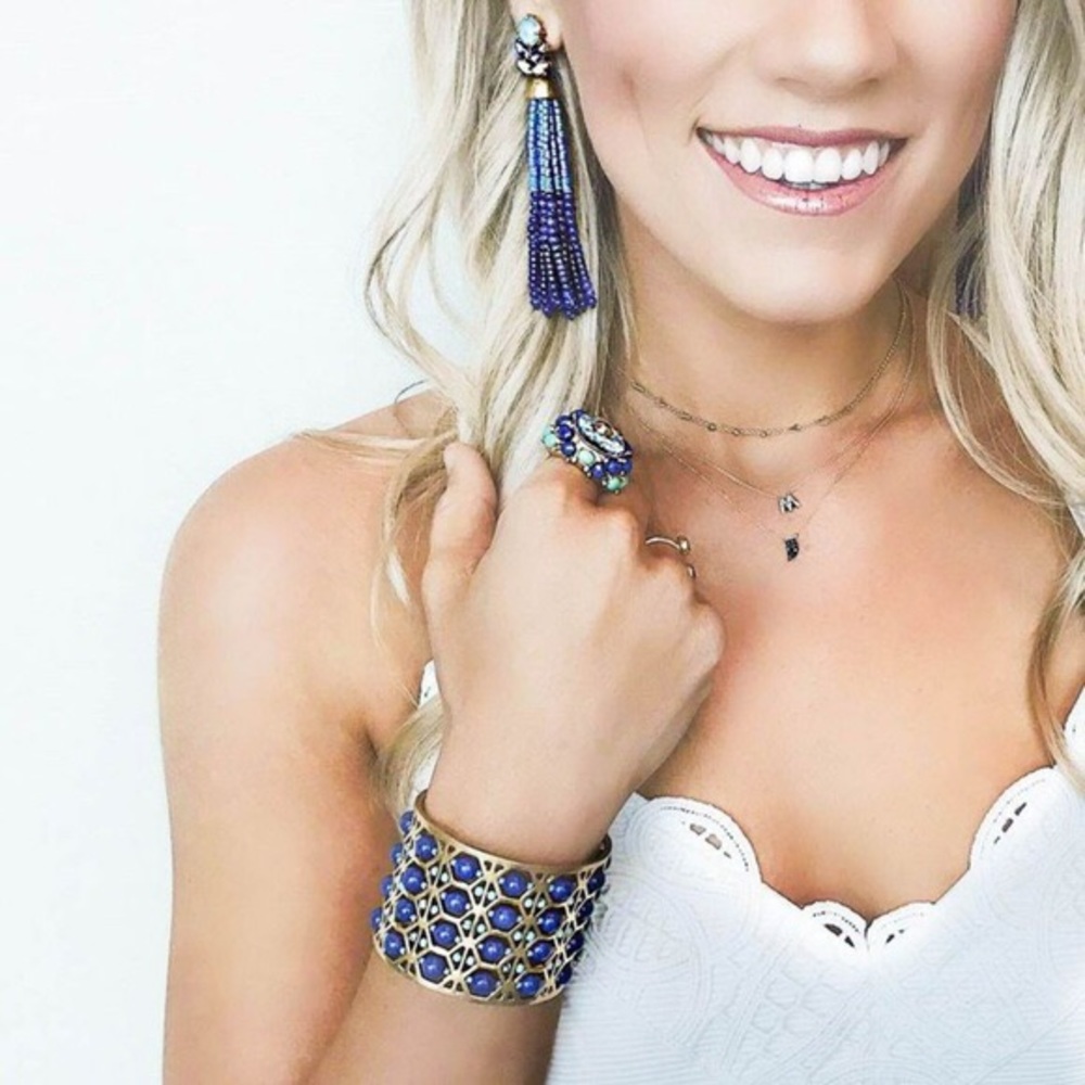 stella and dot beaded abacus cuff